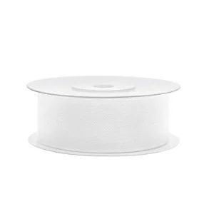 Lentīte balta, šifona, 25mm (25m) Lentīte balta, šifona, 25mm (25m)