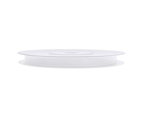 Lentīte balta, šifona, 6mm (25m)