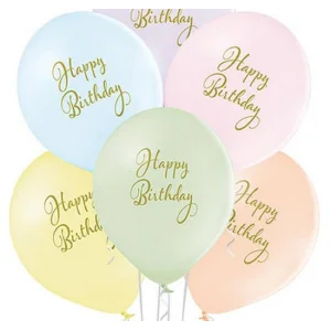 Baloni "Happy Birthday!" Mix, Belbal, 29cm