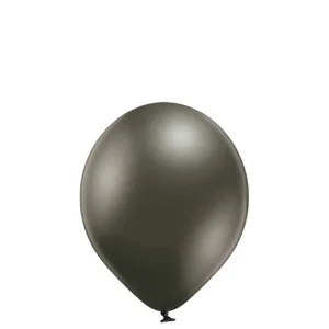 Tumši sudraba Belbal hroma baloni 30 cm — ar hēliju un apstrādi Tumši sudraba Belbal hroma baloni 30 cm — ar hēliju un apstrādi