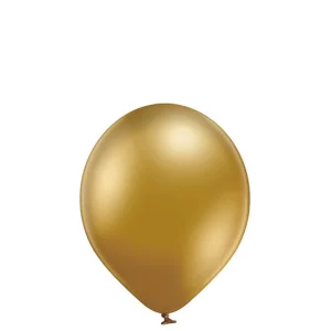 Tumši zelta Belbal hroma baloni 30 cm — ar hēliju un apstrādi Tumši zelta Belbal hroma baloni 30 cm — ar hēliju un apstrādi