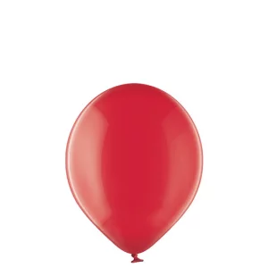 Baloni 29cm, caurspīdīgi, sarkani, BELBAL, 100 gab.
