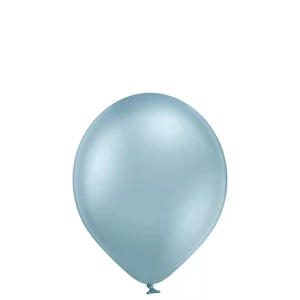 Baloni metāliski, hroma, zili, gaiši, Belbal, 30 cm