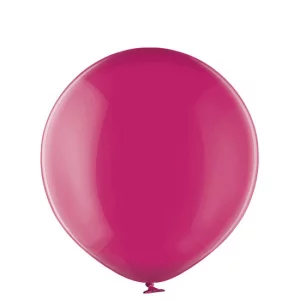 Baloni rozā, fuksiju, caurspīdīgi, 60cm, BELBAL