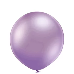 Baloni metāliski, hroma, lillā, Belbal, 60 cm, XL