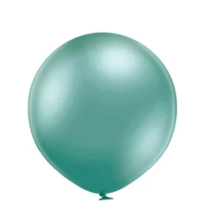 Baloni metāliski, hroma, zaļi, mint, Belbal, 60 cm, XL