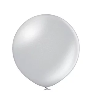 Baloni pērļu, sudraba, 60cm, BELBAL