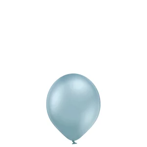 Baloni metāliski, hroma, zili, gaiši, Belbal, 13 cm