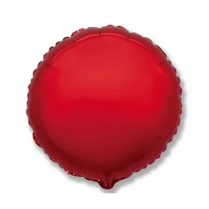 Folijas balons 46cm aplis, sarkans, Flexmetal Folijas balons 46cm aplis, sarkans, Flexmetal