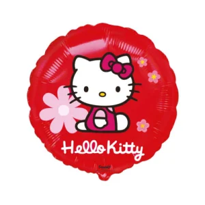 Folijas balons Dzīvnieki, Hello Kitty Flowers, 48cm, aplis Folijas balons Dzīvnieki, Hello Kitty Flowers, 48cm, aplis