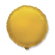 Folijas balons 46cm aplis, zelta, Flexmetal