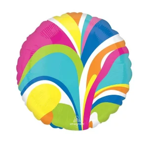 Folijas balons "Vibrant macro marble" Anagram, 46cm Folijas balons "Vibrant macro marble" Anagram, 46cm
