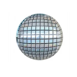 Folijas balons Ballīte - Diskobumba, 46cm, apaļš Folijas balons Ballīte - Diskobumba, 46cm, apaļš