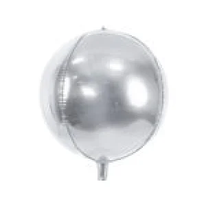 Folijas balons 40cm XL - bumba, sudraba Folijas balons 40cm XL - bumba, sudraba