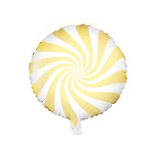 Folijas balons 45cm, Konfekte, dzeltena Folijas balons 45cm, Konfekte, dzeltena