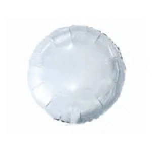 Folijas balons 46cm aplis, balts Folijas balons 46cm aplis, balts
