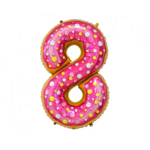 Folijas balons 78cm L - cipars 8, kūciņa Folijas balons 78cm L - cipars 8, kūciņa