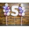 Folijas balons 92cm XXL - cipars 5, balts Folijas balons 92cm XXL - cipars 5, balts