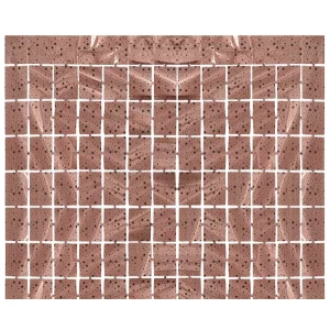 Folijas aizkars 100x200cm, metālisks, kvadrāti ar zvaigznēm Folijas aizkars 100x200cm, metālisks, kvadrāti ar zvaigznēm
