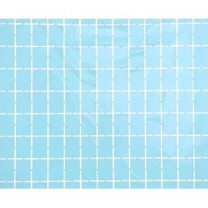 Folijas aizkars 100x200cm gaiši zils, kvadrāti Folijas aizkars 100x200cm gaiši zils, kvadrāti