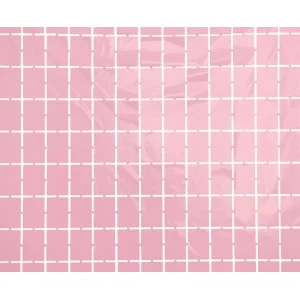 Folijas aizkars 100x200cm gaiši rozā, kvadrāti Folijas aizkars 100x200cm gaiši rozā, kvadrāti