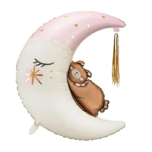 Folijas balons Debesis - Teddy bear on the moon, 60cm