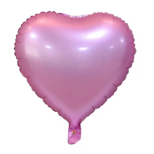 Folijas balons sirds, rozā, matēta, 46cm Folijas balons sirds, rozā, matēta, 46cm