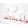 Folijas balons sirds, balta, 61cm