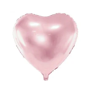 Folijas balons sirds, rozā, gaiši, 61cm Folijas balons sirds, rozā, gaiši, 61cm