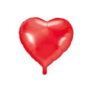Folijas balons sirds, sarkana, 45cm Folijas balons sirds, sarkana, 45cm