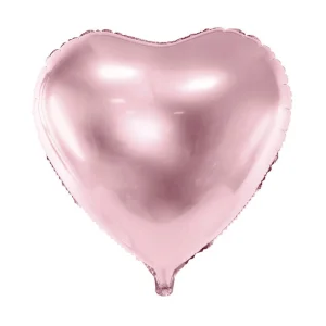 Folijas balons sirds, rozā, gaiši, 45cm Folijas balons sirds, rozā, gaiši, 45cm