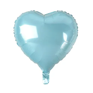 Folijas balons sirds, zila, gaiši, spīdīga 46cm Folijas balons sirds, zila, gaiši, spīdīga 46cm
