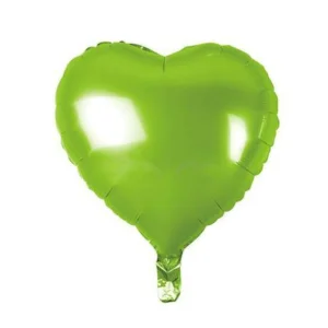 Folijas balons sirds, zaļa, gaiši, 46cm Folijas balons sirds, zaļa, gaiši, 46cm