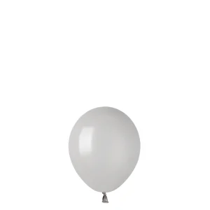 Gaiši pelēki Gemar pasteļbaloni 13 cm, 100 gab.