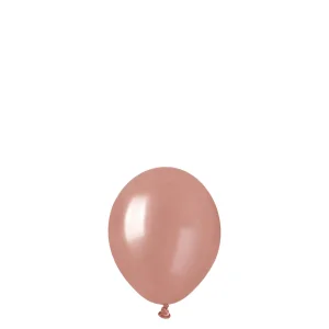 Rozā zelta Gemar pērļu baloni 13 cm, 100 gab.