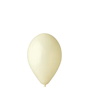 Ziloņkaula krāsas Gemar pasteļbaloni 26 cm, 100 gab.