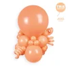 Persiku krāsas Gemar pasteļbaloni 30 cm, 100 gab. Persiku krāsas Gemar pasteļbaloni 30 cm, 100 gab.
