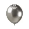 Sudraba krāsas Gemar hroma baloni 13 cm, 100 gab. Sudraba krāsas Gemar hroma baloni 13 cm, 100 gab.