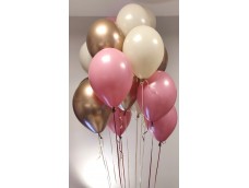 Hēlija balonu pušķis, 15 gab, brīvais