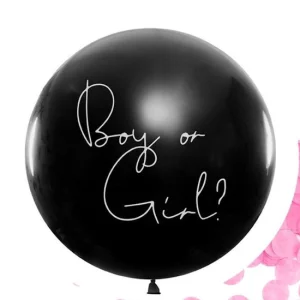 Balons "Boy or Girl" - meitene, 89cm, JUMBO