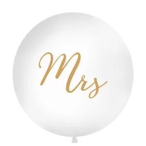 Baloni balti, Mrs. 89cm, JUMBO Baloni balti, Mrs. 89cm, JUMBO