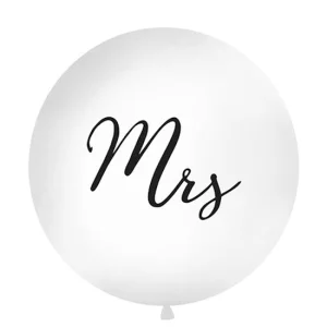Baloni balti, Mrs. 89cm, JUMBO Baloni balti, Mrs. 89cm, JUMBO