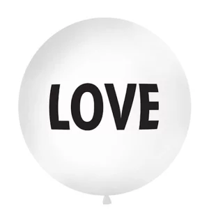Baloni balti, 89cm, LOVE, JUMBO Baloni balti, 89cm, LOVE, JUMBO