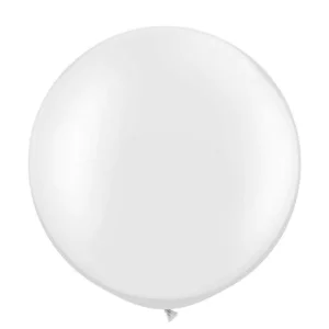 Baloni balti, 89cm, JUMBO Baloni balti, 89cm, JUMBO