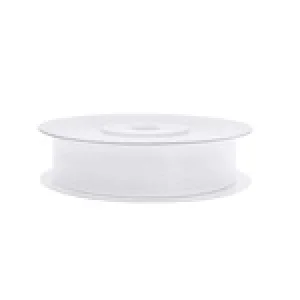 Lentīte balta, šifona, 12mm (25m)