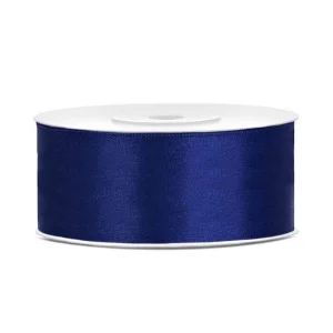Lentīte zila, tumši, nakts, satīna, 25mm (25m) Lentīte zila, tumši, nakts, satīna, 25mm (25m)