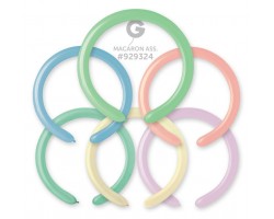 Baloni figūru veidošanai GEMAR D4 - 100 gab. Macaroon Mix