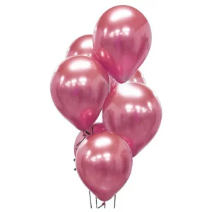 Rozā Platinum hroma baloni 30 cm Rozā Platinum hroma baloni 30 cm