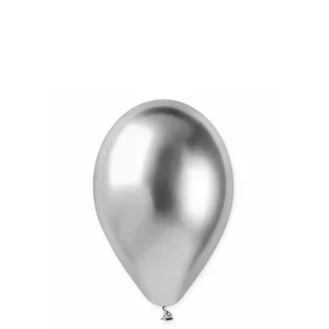 Sudraba krāsas Gemar hroma baloni 33 cm