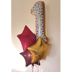 XL cipars + 3 baloni — HBC-66